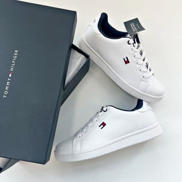 Tommy Hilfiger 가죽 메모리폼 흰색