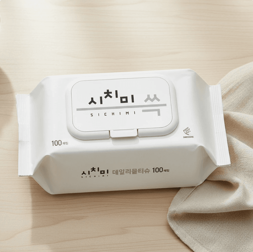 시치미 쓱 데일리 물티슈 캡형 100매 10팩