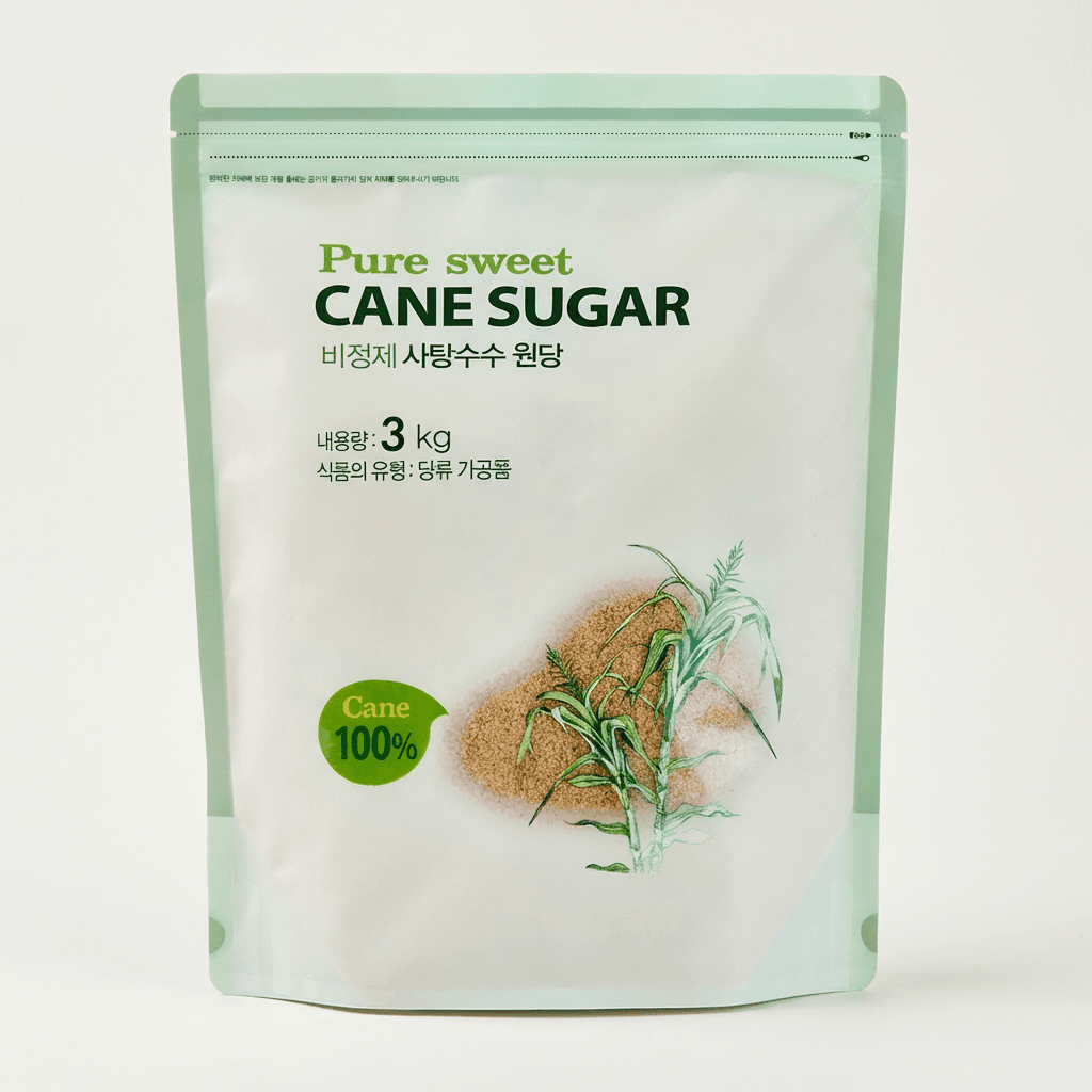 퓨어스윗 비정제 사탕수수 원당 3kg