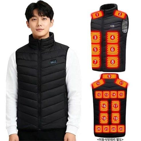 USB Heated Vest 3-Level Temperature Control