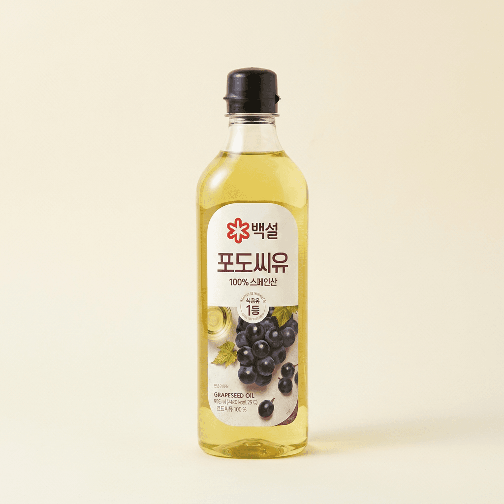 백설 포도씨유 900ml 4개