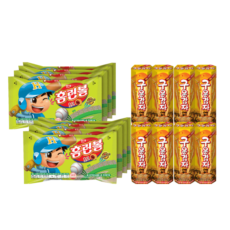 해태 홈런볼 41g 8개 + 구운감자 8개