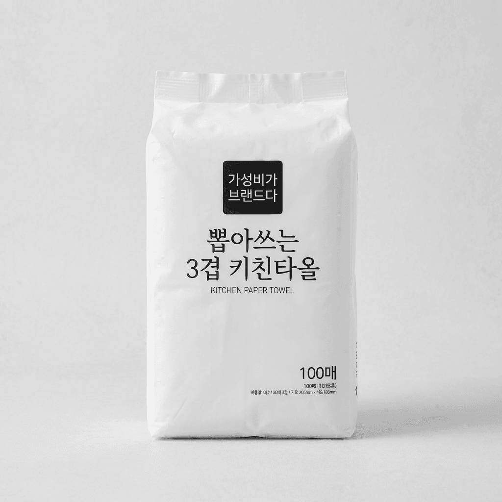 3겹 키친타올 100매 9팩