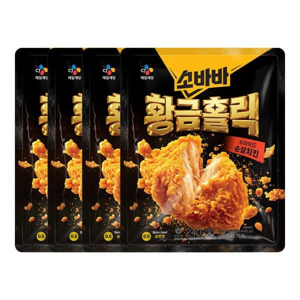 CJ 고메 소바바 황금홀릭 순살 4개