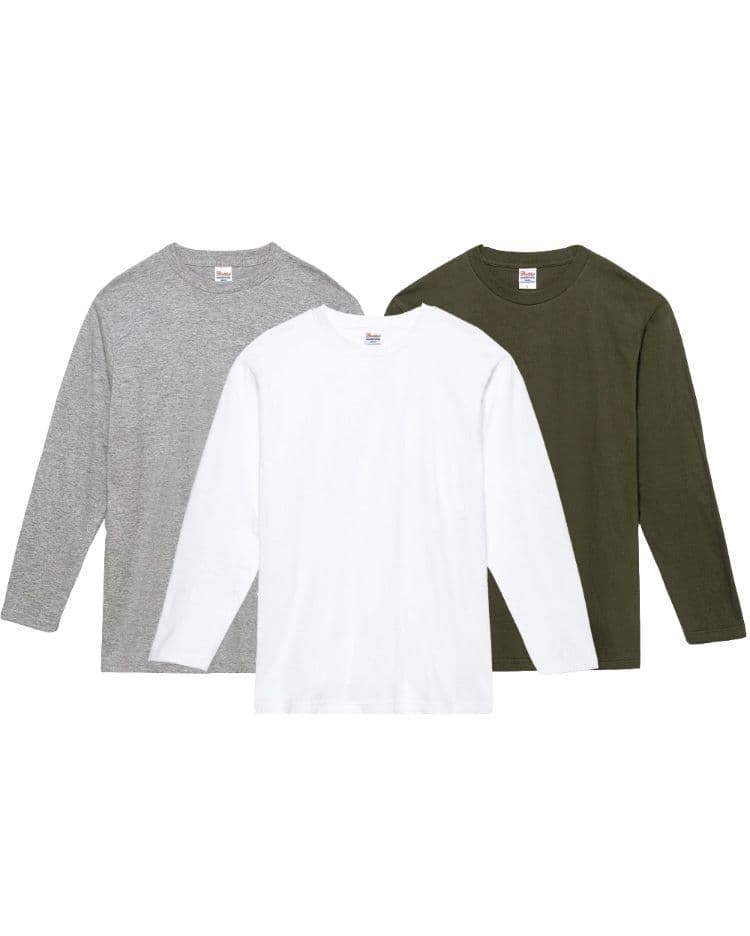 Basic Plain Long-Sleeve T-Shirt