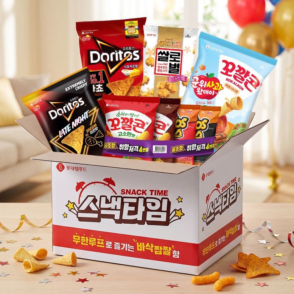 롯데웰푸드 스낵타임 12봉 혼합세트