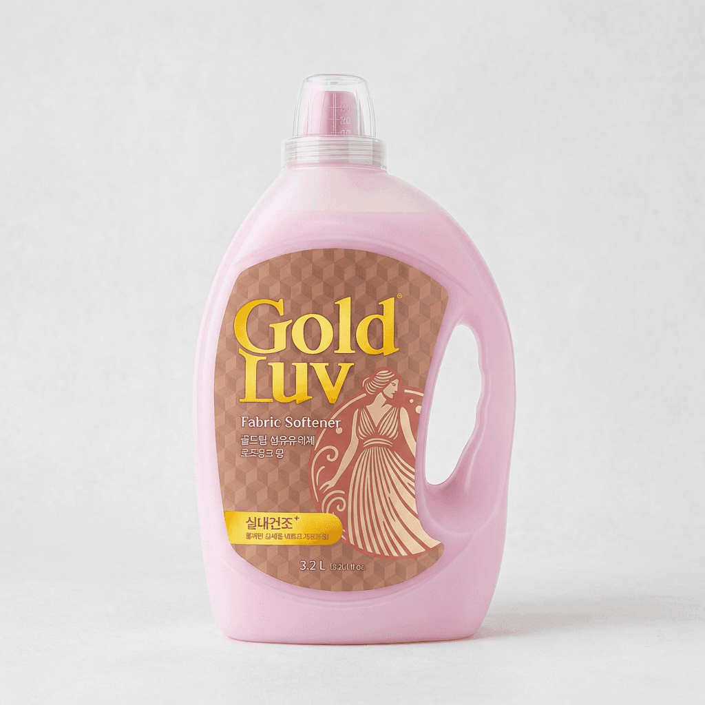 골드럽 섬유유연제 로즈핑크 3.2L 4개