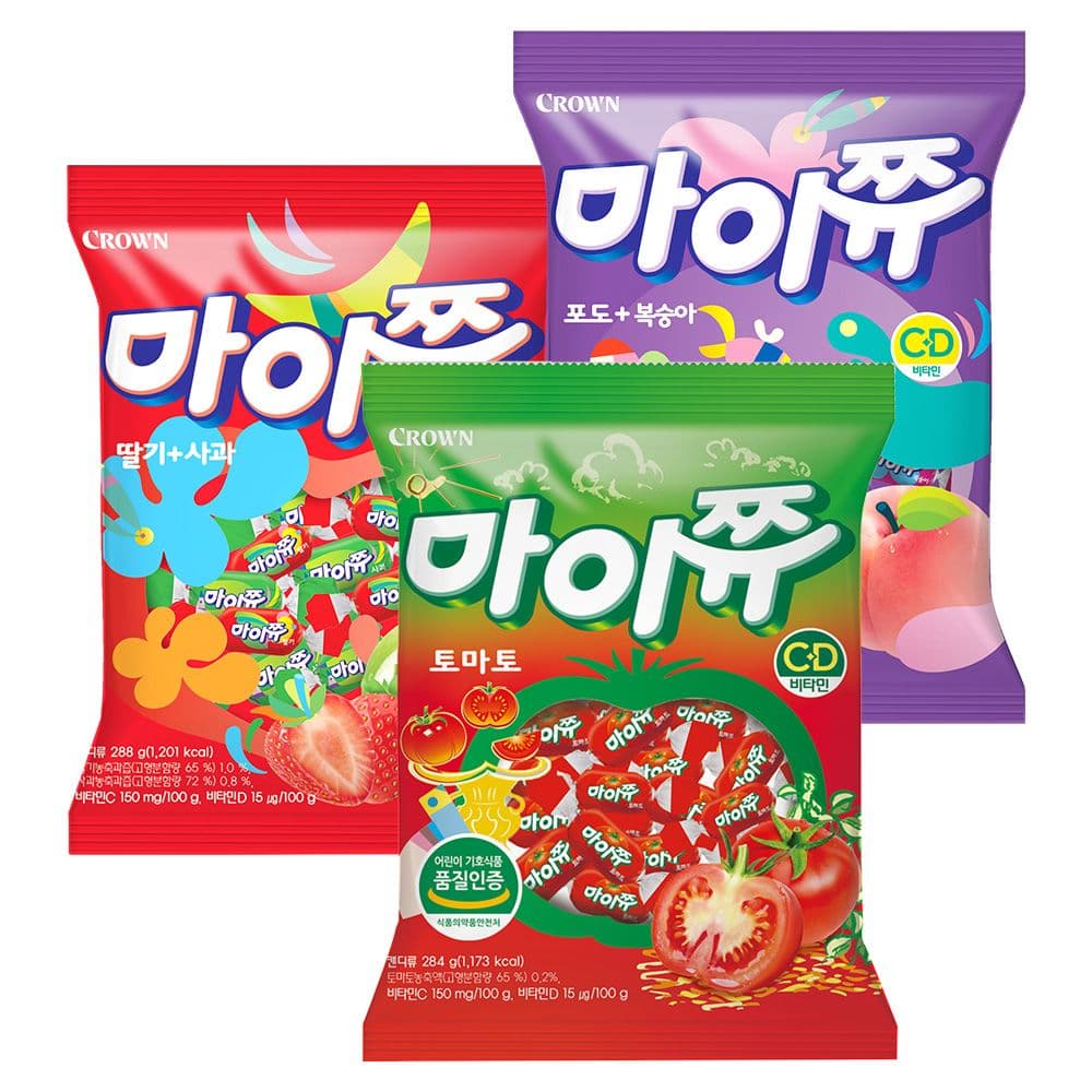 크라운 마이쮸 3종 세트