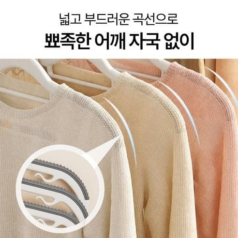 정리여왕 회전형 논슬립 옷걸이 20개