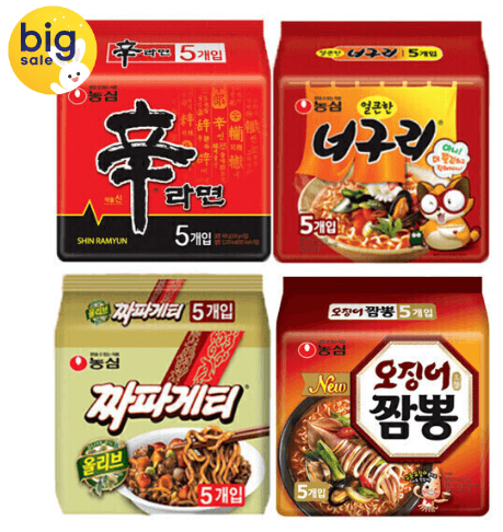 신라면·너구리·짜파게티·오징어짬뽕 총20봉
