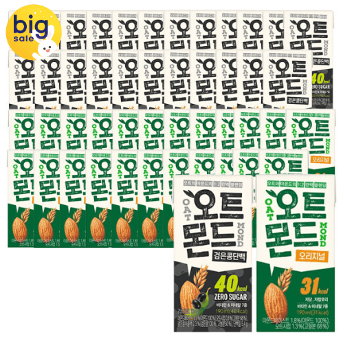 오트몬드 오트밀크·검은콩 190ml 24입