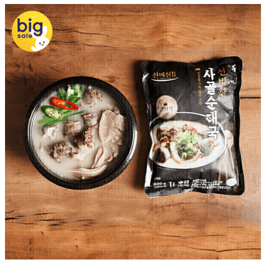 선비찬 사골순대국 600g 5봉