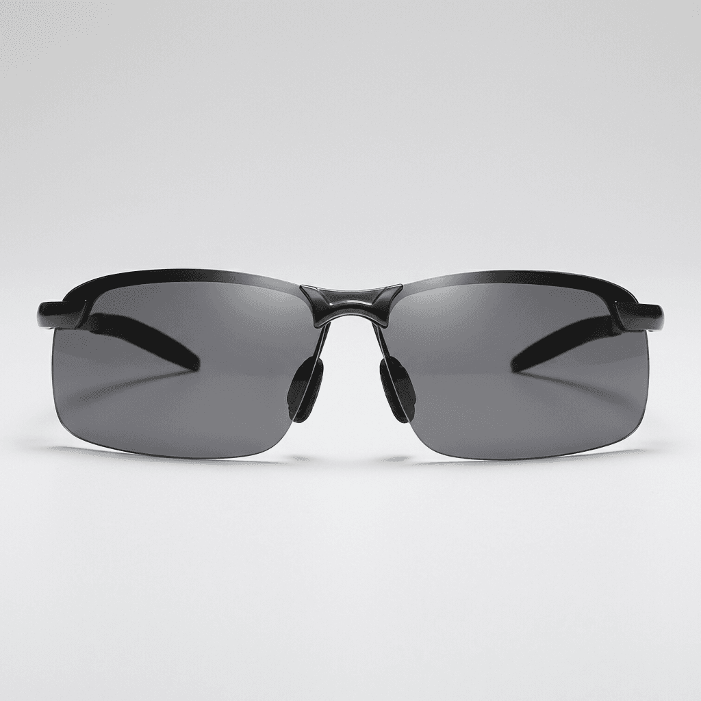 Photochromic Polarized Sunglasses Black Metal Frame