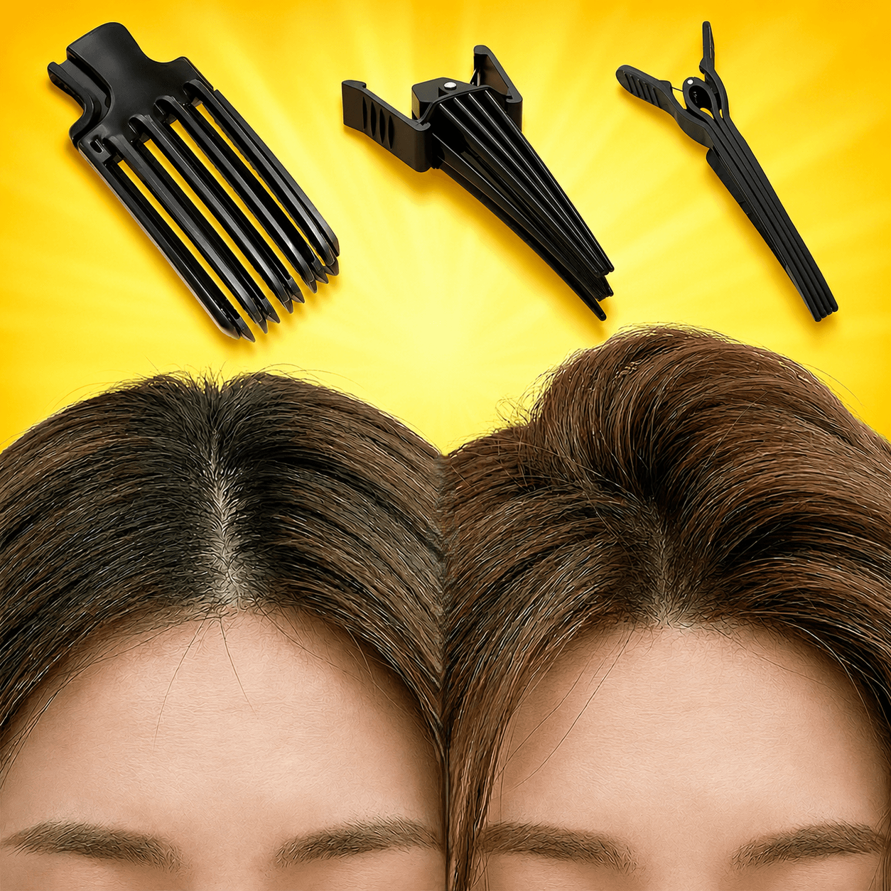 세플로 뿌리 볼륨 집게핀 3종