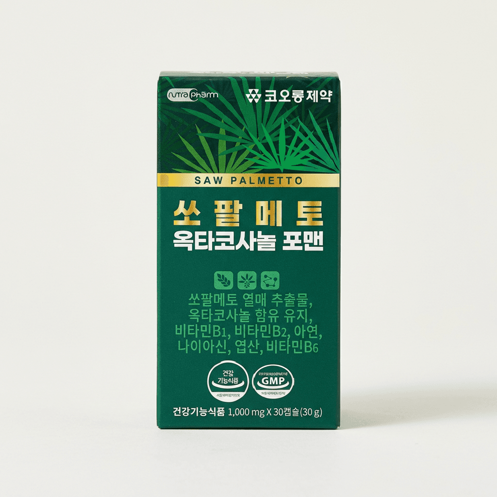 코오롱제약 쏘팔메토 옥타코사놀 포맨 30캡슐 3박스