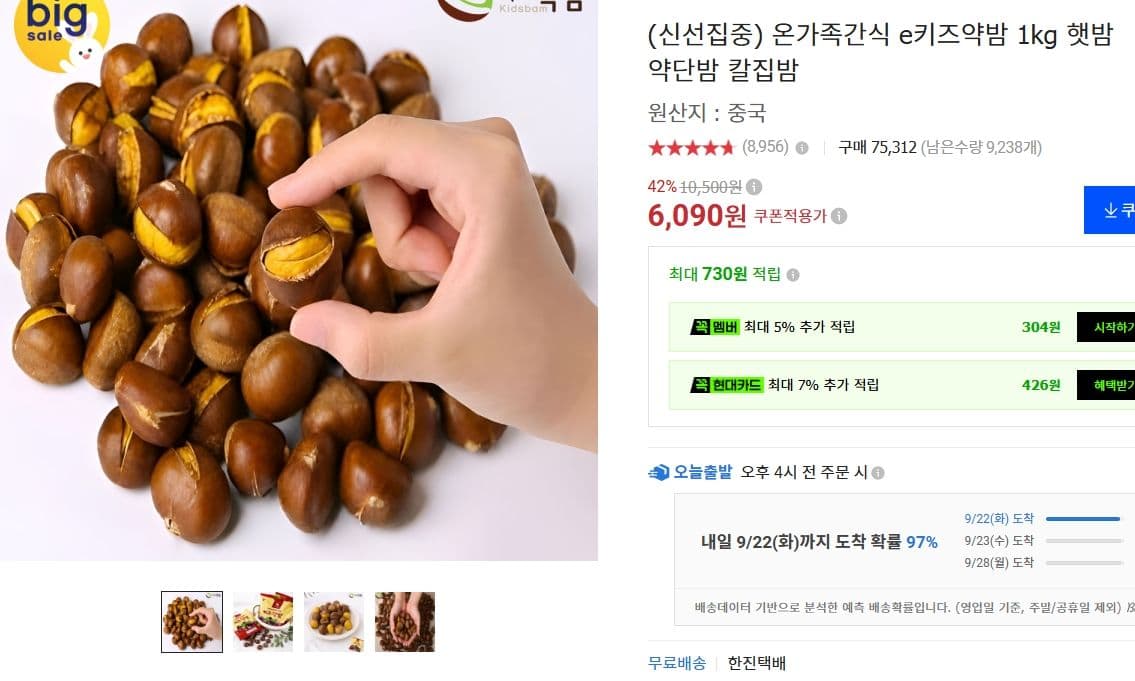 e키즈 약밤 1kg
