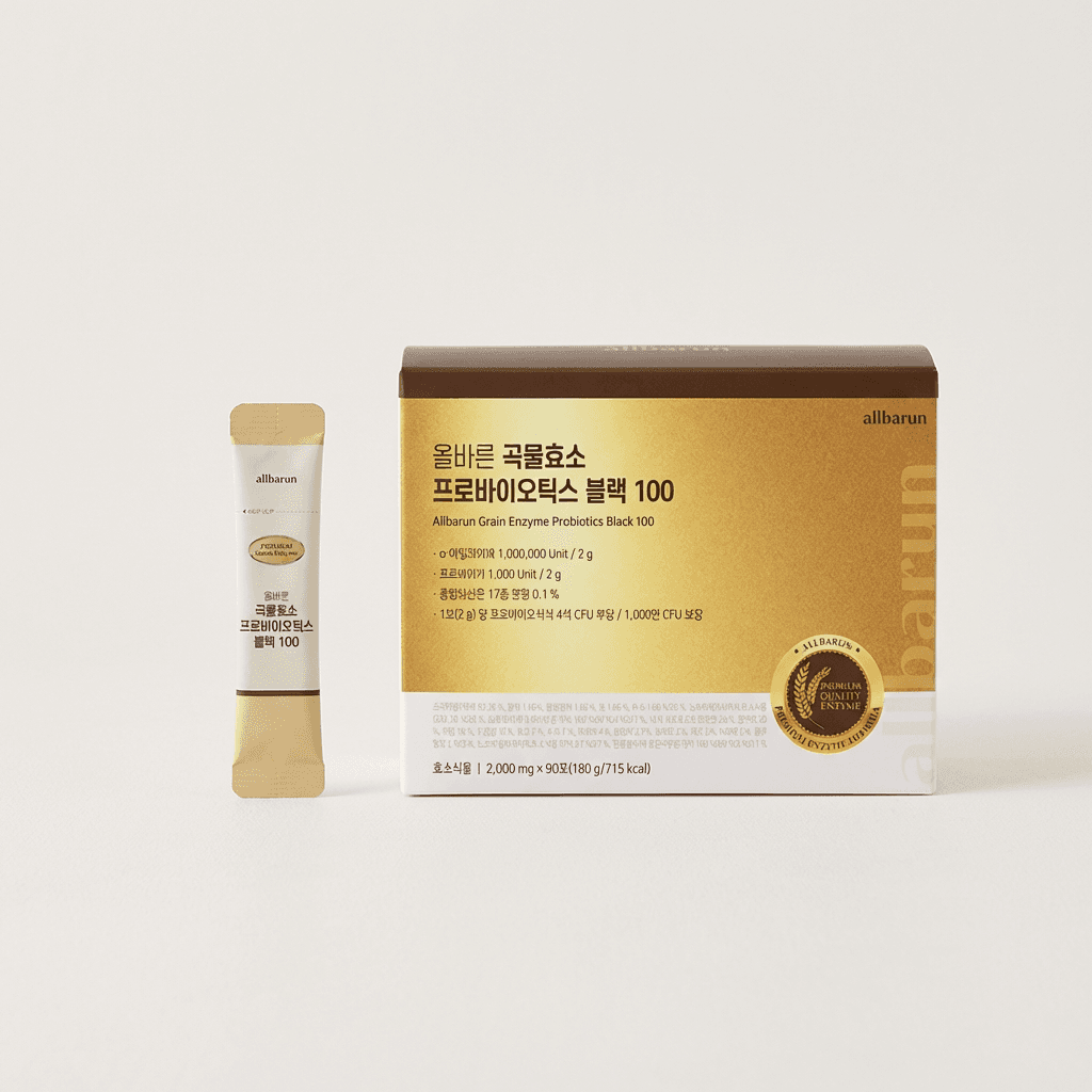 올바른 곡물효소 프로바이오틱스 블랙 100
