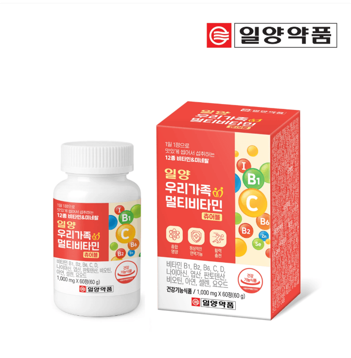 일양약품 우리가족 멀티비타민 60개입 2개