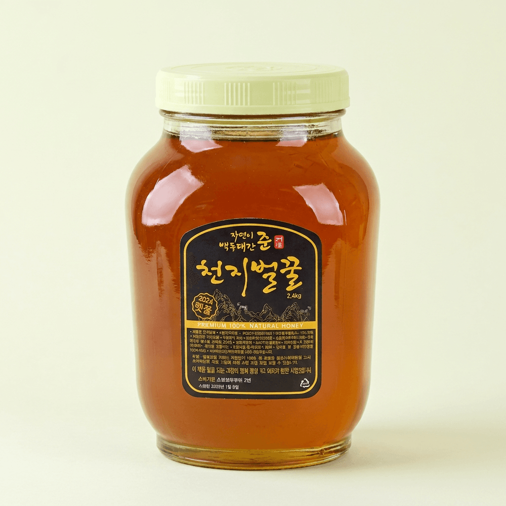 천지벌꿀 경북 영주 2.4kg 2개