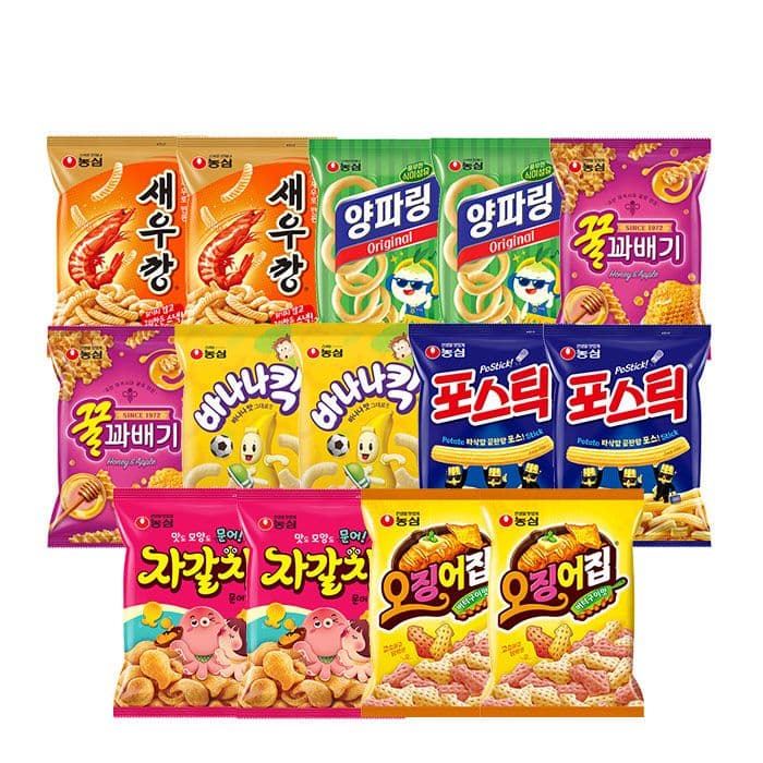 농심 스낵 세트 14개입
