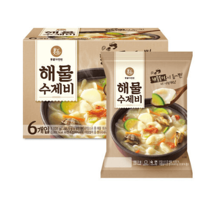 이가자연면 해물수제비 188g x 6