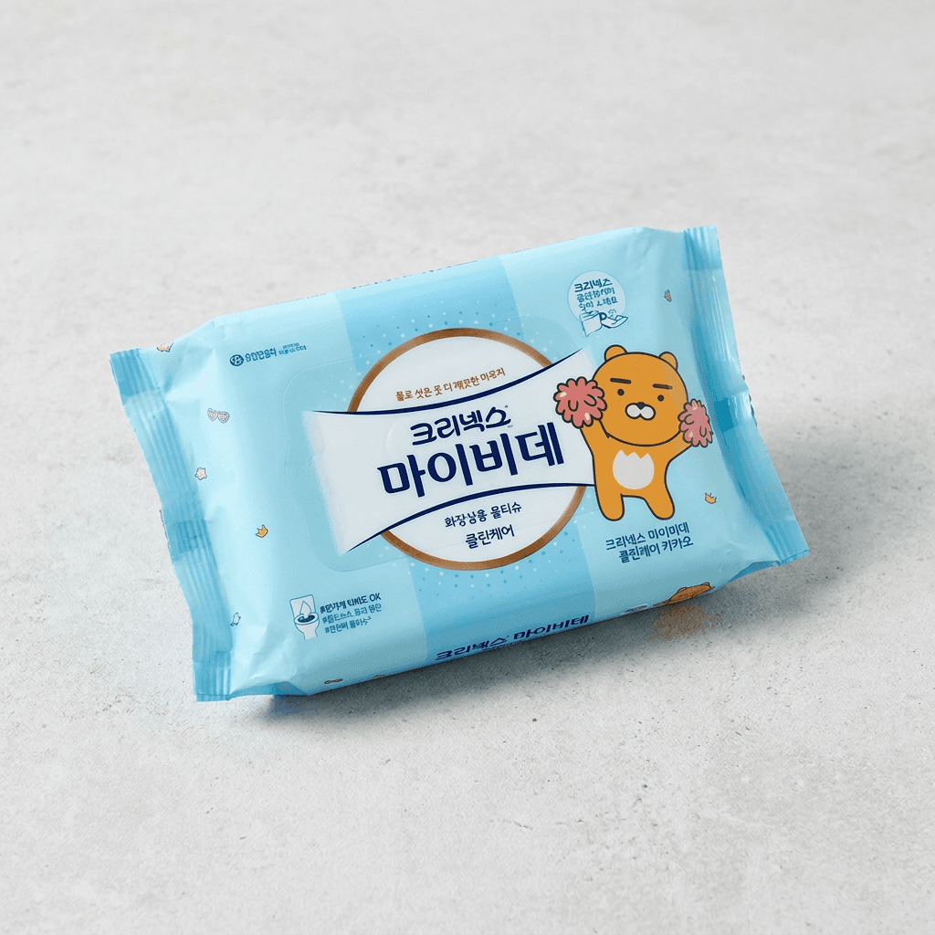 크리넥스 마이비데 클린케어 물티슈 40매 8팩