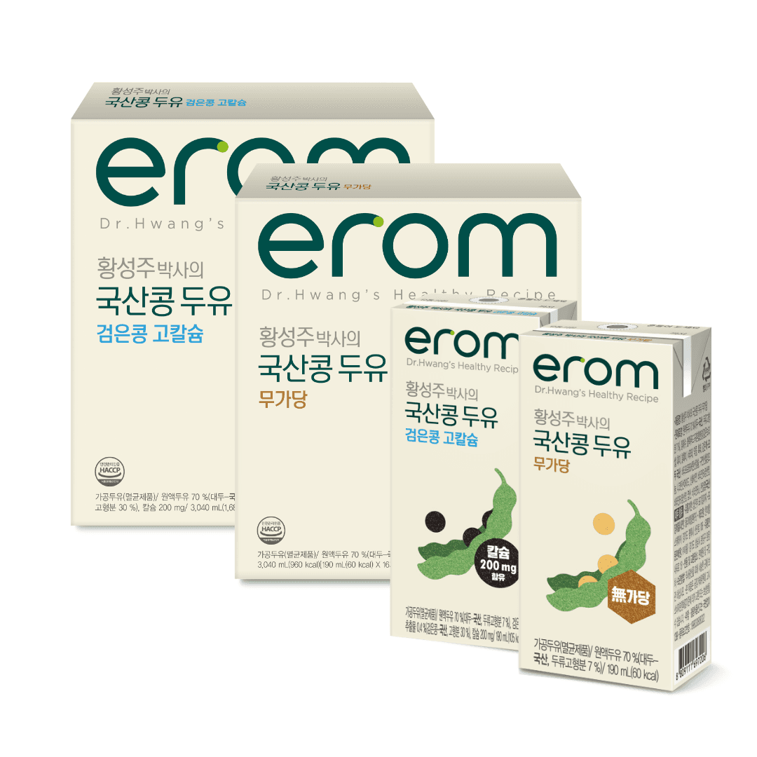 이롬 국산콩 두유 고칼슘+무가당 16개 세트