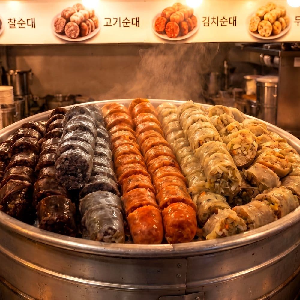 가마솥 순대트럭 모듬 순대 400g 2팩