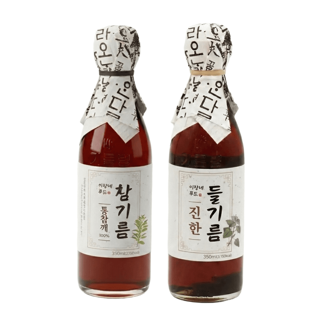 이장네 참기름+들기름 세트 350ml 2병