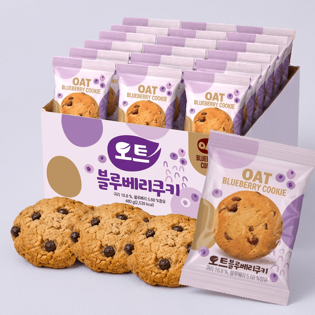 오즈랜드 오트 블루베리 쿠키 480g