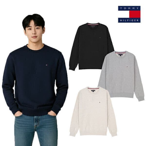 타미힐피거 기본 로고 맨투맨