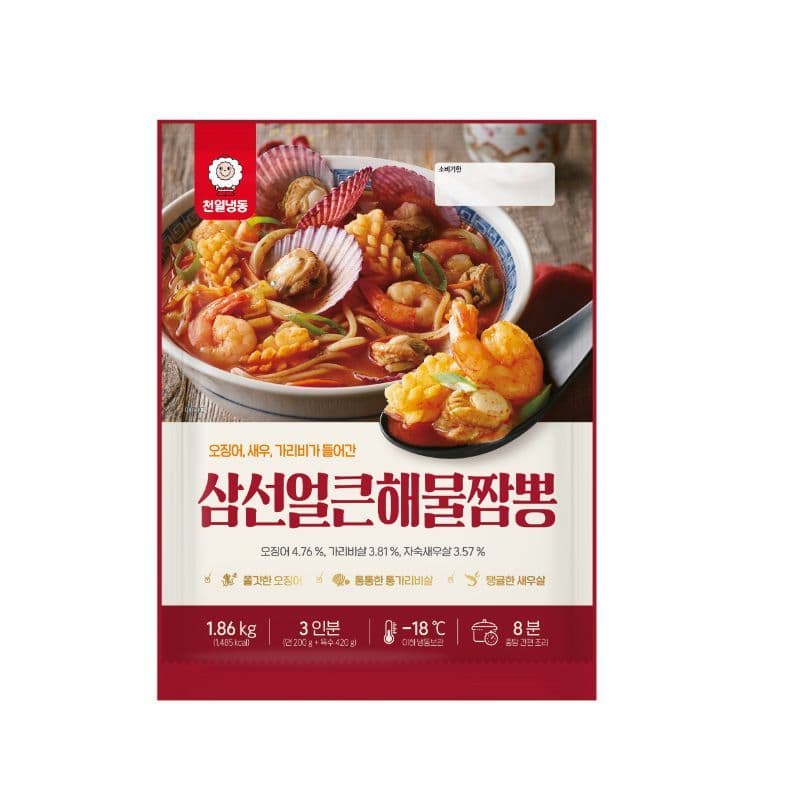 천일식품 삼선얼큰해물짬뽕 1.86kg