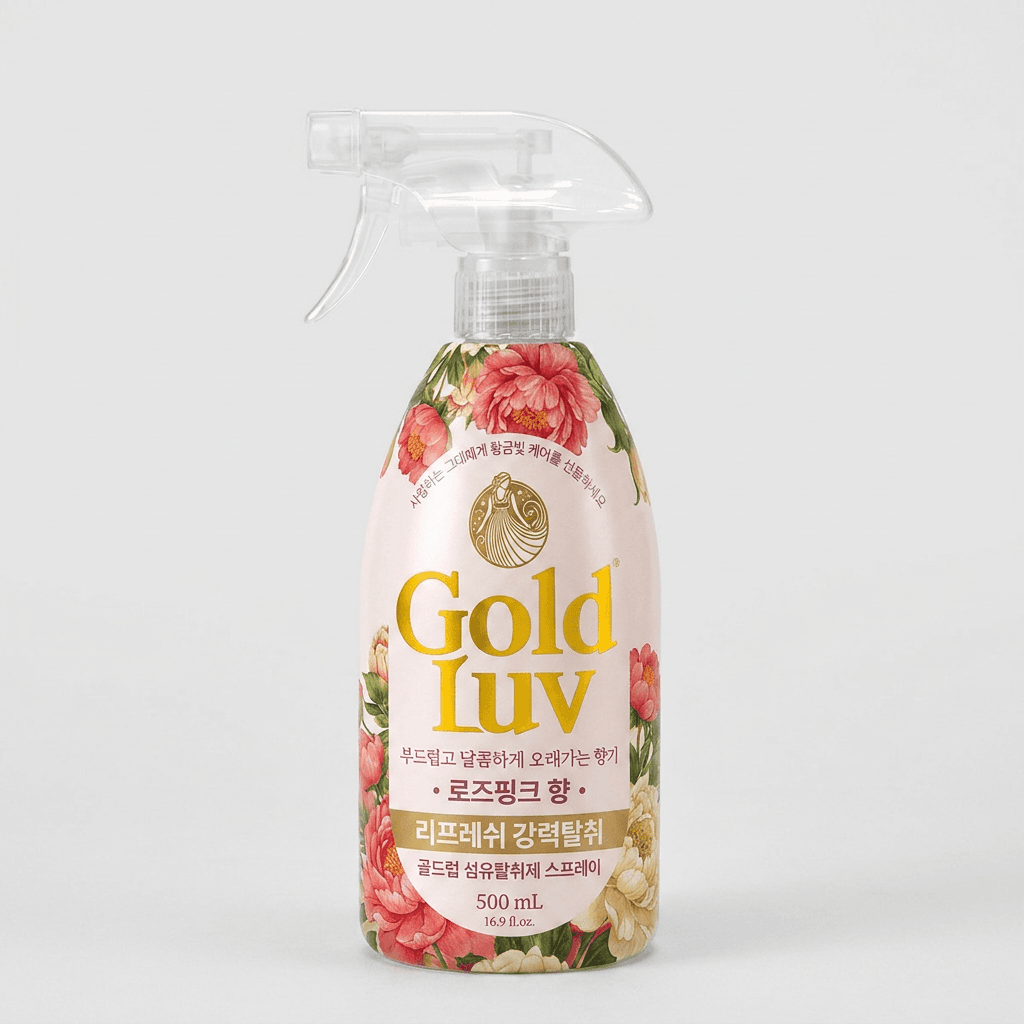 골드럽 리프레쉬 섬유탈취제 로즈핑크 500ml 3개