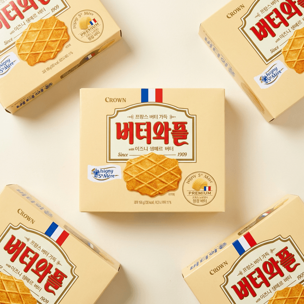 Crown Butter Waffle with Isigny Sainte-Mere Butter 158g x3