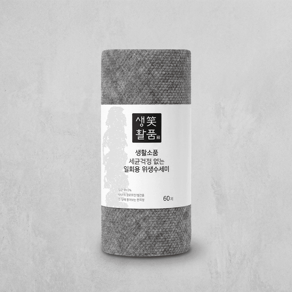 Disposable Hygiene Sponge Gray 60ct x 4 packs