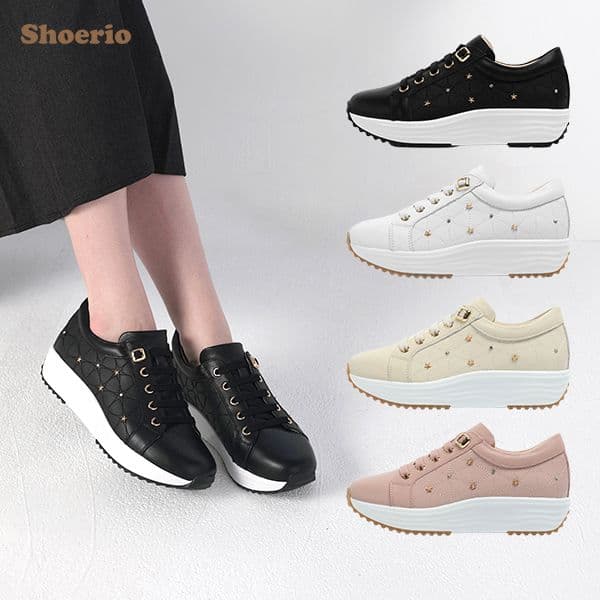 Shurio Leather Signature Royal Sneakers, White 245mm