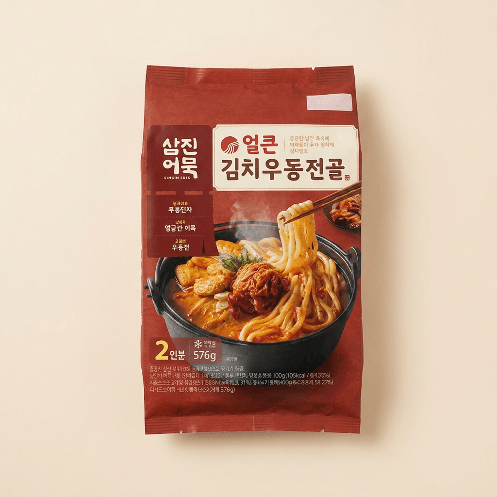 삼진어묵 김치우동전골 576g 2개