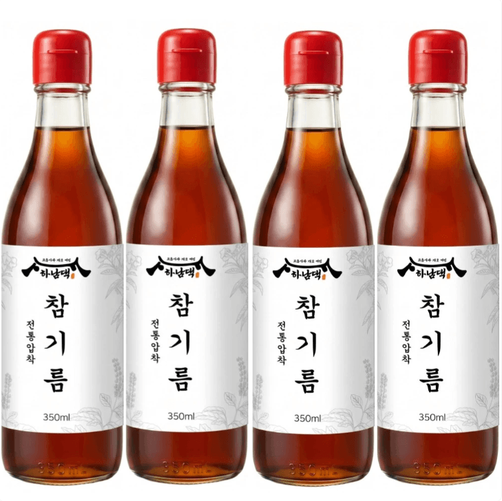 하남댁 전통 참기름 350ml 4병