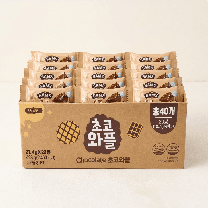 오즈랜드 초코와플 21.4g 20봉