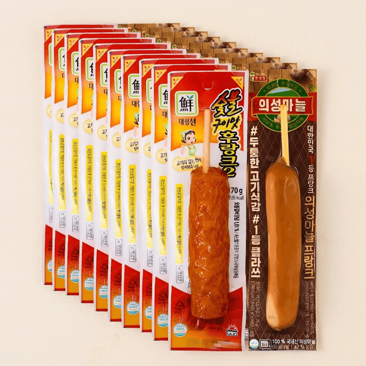 Uiseong Garlic Franks + Charcoal BBQ Franks 20 pcs
