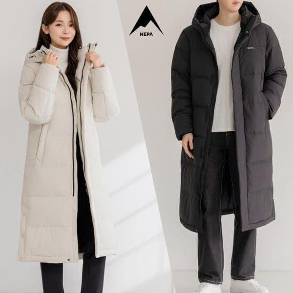 에센셜 헤비 덕 롱다운 벤치파카