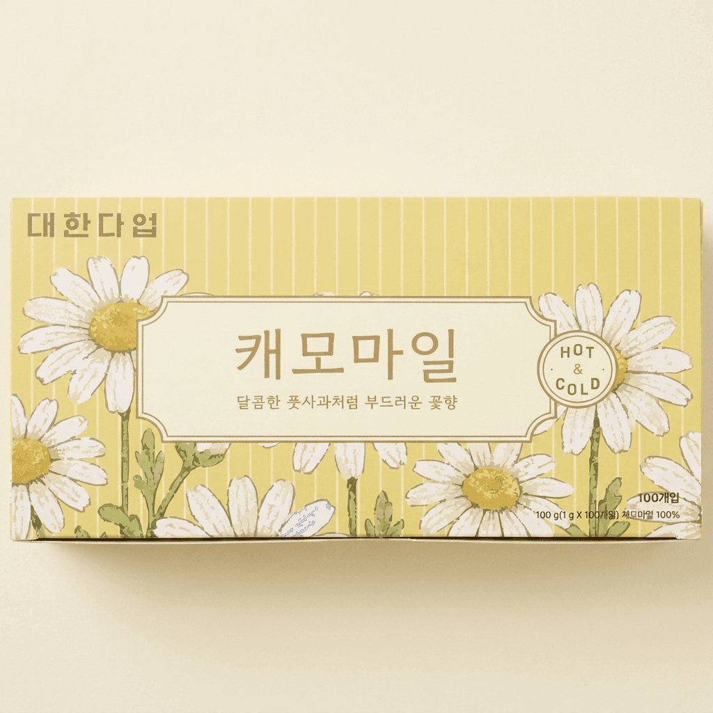대한다업 캐모마일 티백 꽃차 100개