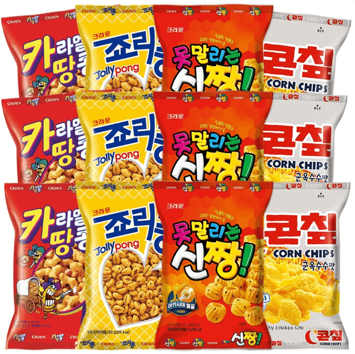 크라운제과 인기스낵모음 12팩