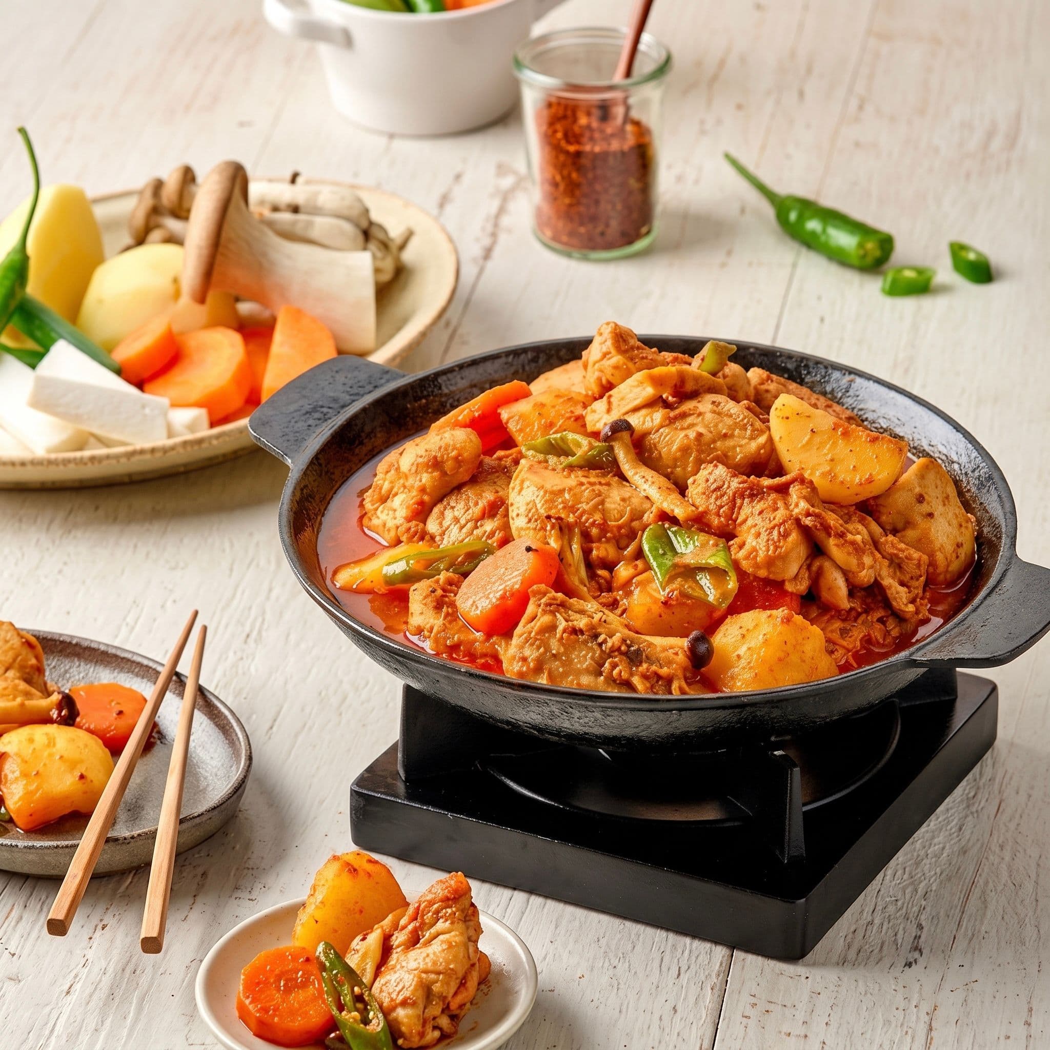 초록들 솥뚜껑 닭볶음탕 1kg