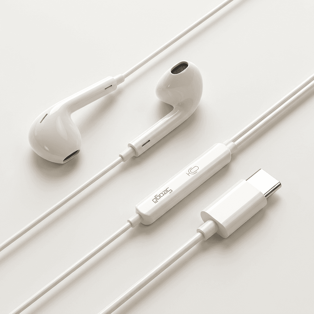 Seoga Wired Earphones USB-C White