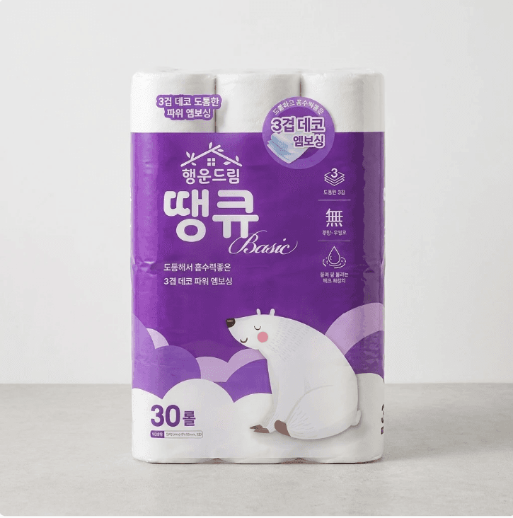 행운드림 땡큐 베이직 화장지