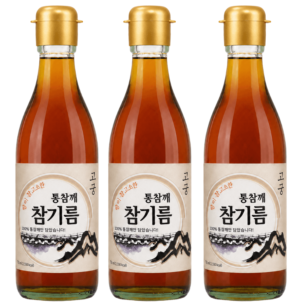 고궁 통참깨 참기름 350ml 3개