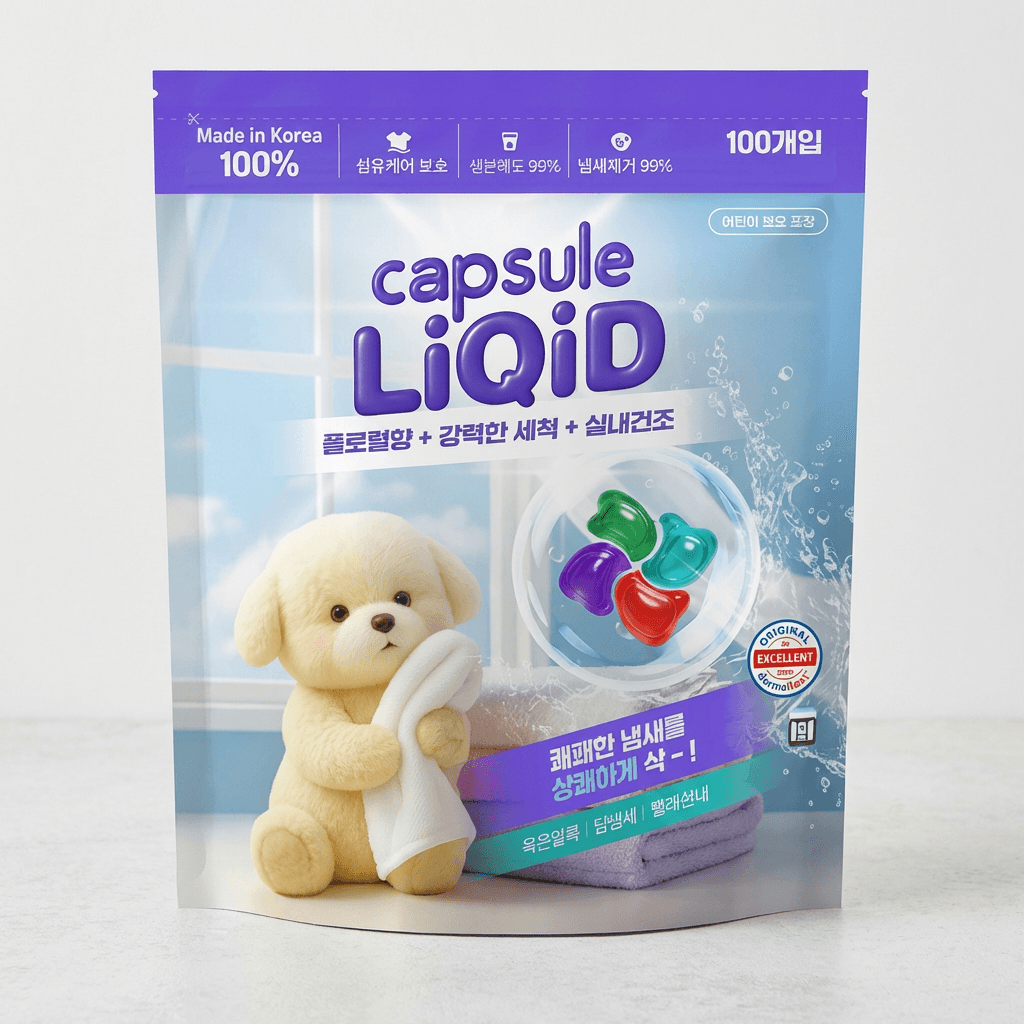 Liquid 4-Chamber Detergent Capsules 100ct x 2 Packs