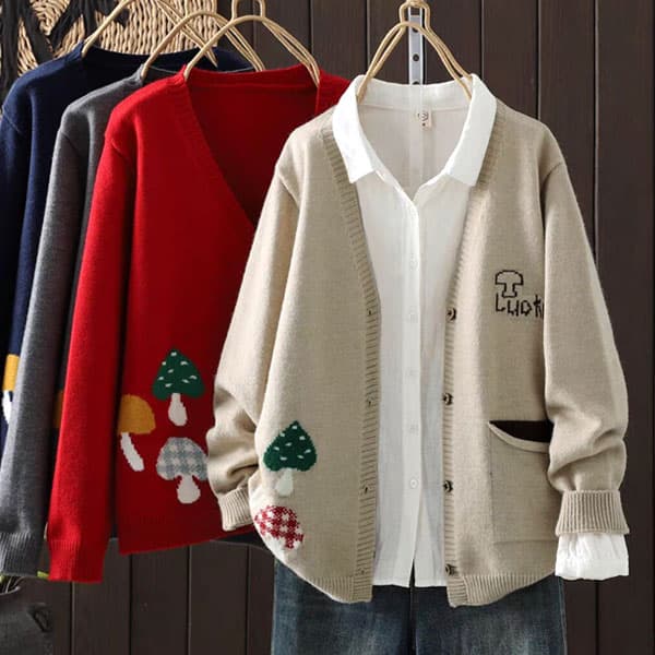 ECOLE Luke Embroidered Cardigan