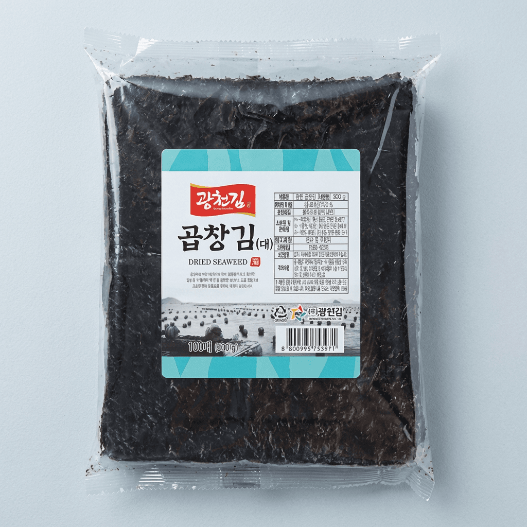 Gwangcheon Premium Haenam Gopchang Laver 100 Sheets